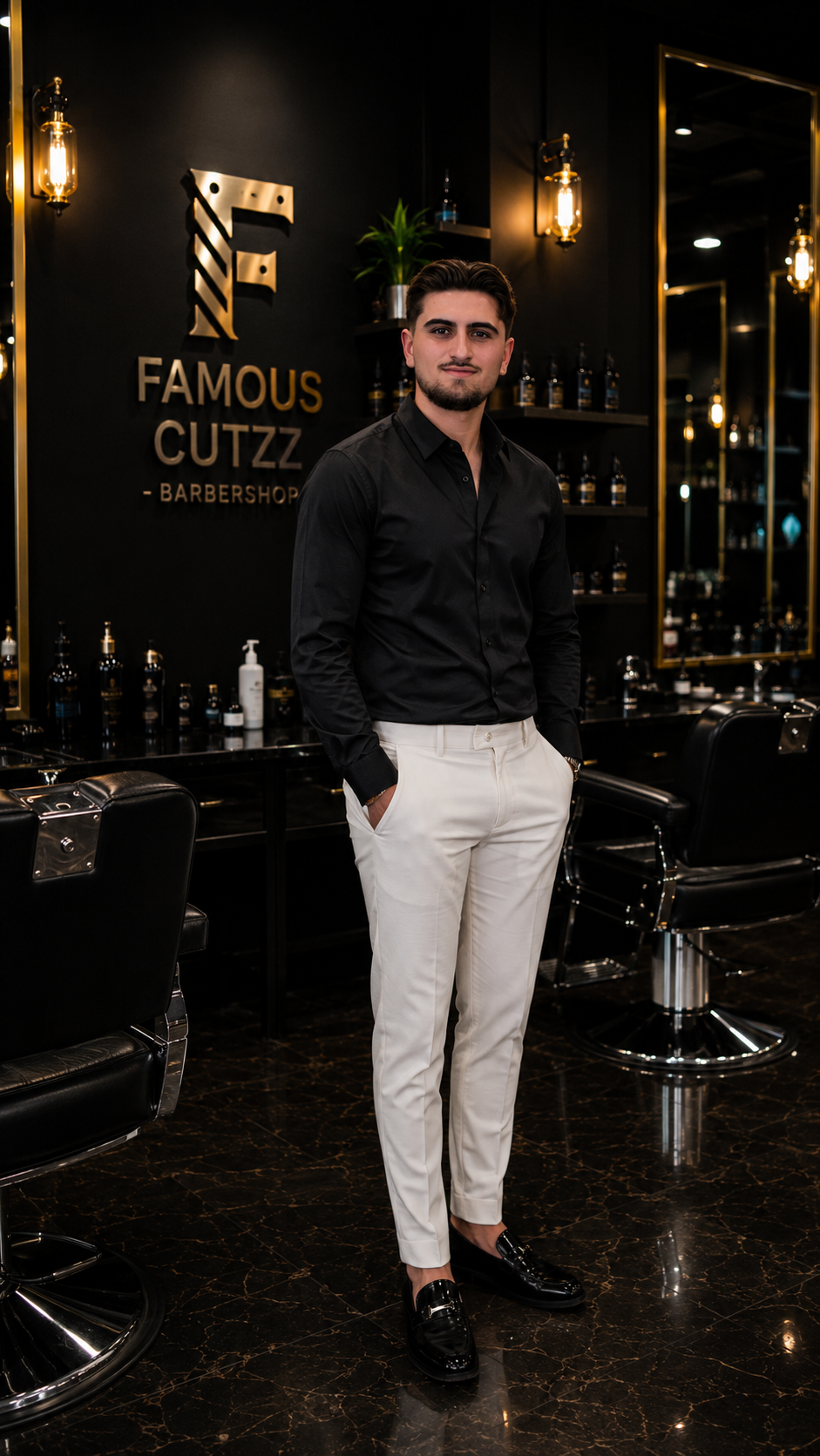 George — Master Barber at Famous Cutzz